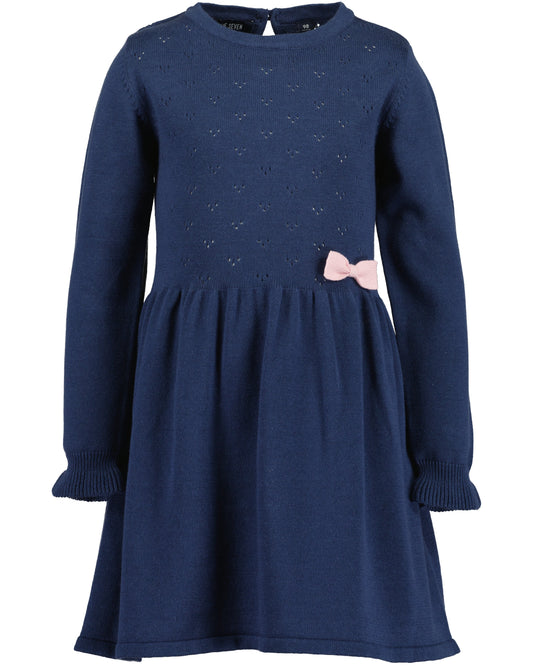 Blue Seven Kleid mit Schleifchen Details-Mokkini Kindermode