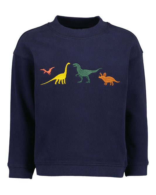 Blue SevenSweatshirt mit Dino-Stickerei-Mokkini Kindermode
